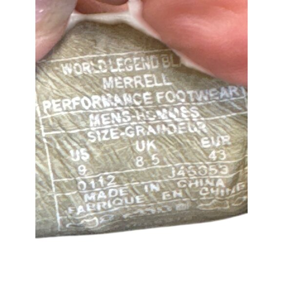 Merrell Mens Black Leather Slip-On Loafers Size 9 SKU8186 - Picture 10 of 11